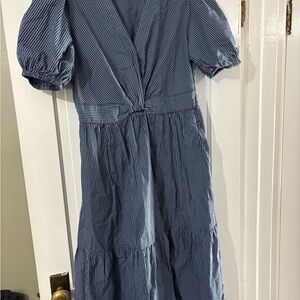 Free Assembly Blue Striped Dress